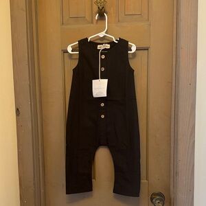 Little Cottonwood Black Kids Overalls